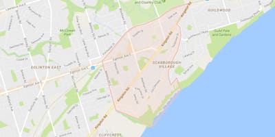 نقشه Scarborough ایجاد کرد محله تورنتو