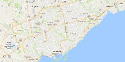 نقشه Scarborough ایجاد منطقه تورنتو