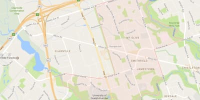 نقشه Smithfield محله محله های تورنتو