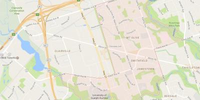 نقشه Smithfield محله محله های تورنتو