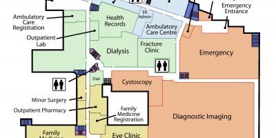 نقشه از سنت جوزف مرکز بهداشت همکف