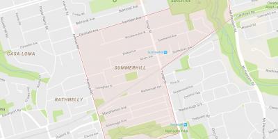 نقشه Summerhill محله تورنتو