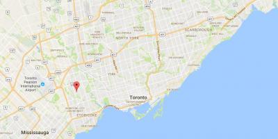 نقشه Thorncrest ایجاد منطقه تورنتو