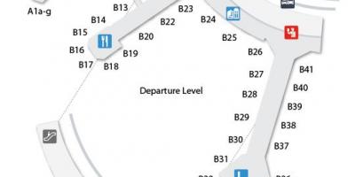 نقشه از Toronto Pearson International airport terminal 3