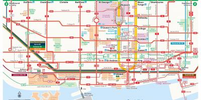 نقشه از مرکز شهر TTC