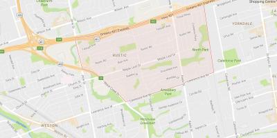 نقشه از افرا Leafneighbourhood تورنتو