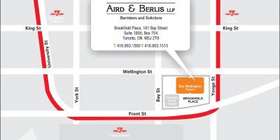 نقشه از بروکفیلد محل شهر تورنتو