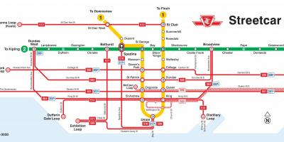 نقشه از تورنتو اتوبوسی