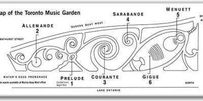 نقشه از تورنتو موسیقی باغ