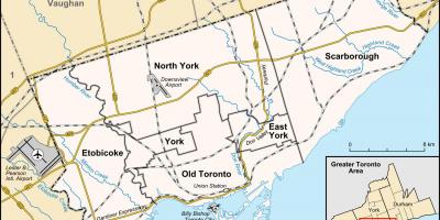 نقشه از تورنتو