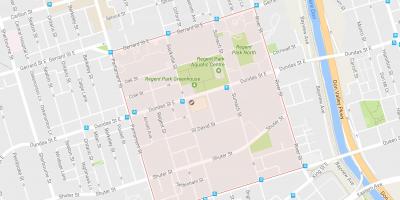 نقشه از ریجنتز پارک محله تورنتو