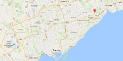 نقشه از روژ منطقه تورنتو