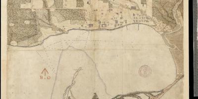 نقشه زمین یورک تورنتو اولین centure 1787-1884