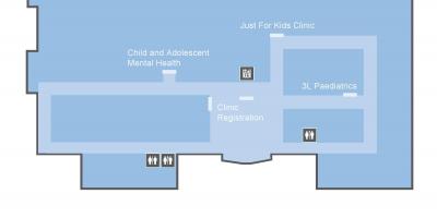 نقشه از سنت جوزف سلامت مرکز تورنتو الم سطح 3