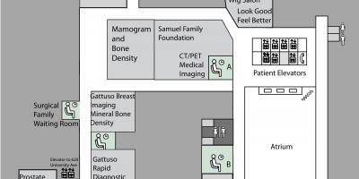 نقشه شاهزاده خانم مارگارت سرطان مرکز تورنتو طبقه 3