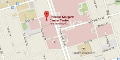 نقشه شاهزاده خانم مارگارت سرطان مرکز تورنتو