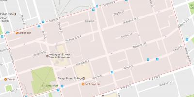 نقشه قدیمی شهر در محله های تورنتو