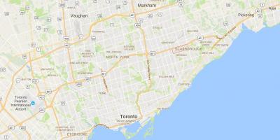 نقشه شهرستان سکربروق مرکز منطقه تورنتو