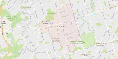 نقشه طلایی مایل محله تورنتو