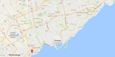 نقشه از شعبه منطقه تورنتو