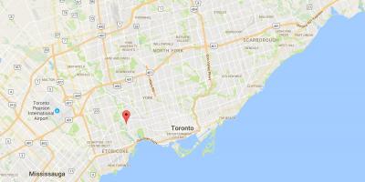 نقشه از نقطه منطقه تورنتو