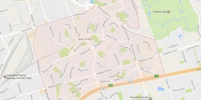 نقشه مالورن محله تورنتو