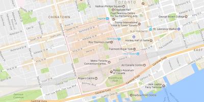 نقشه منطقه تفریحی در محله های تورنتو