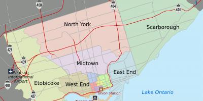 نقشه شهر تورنتو