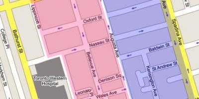 نقشه از کنزینگتون بازار شهر تورنتو